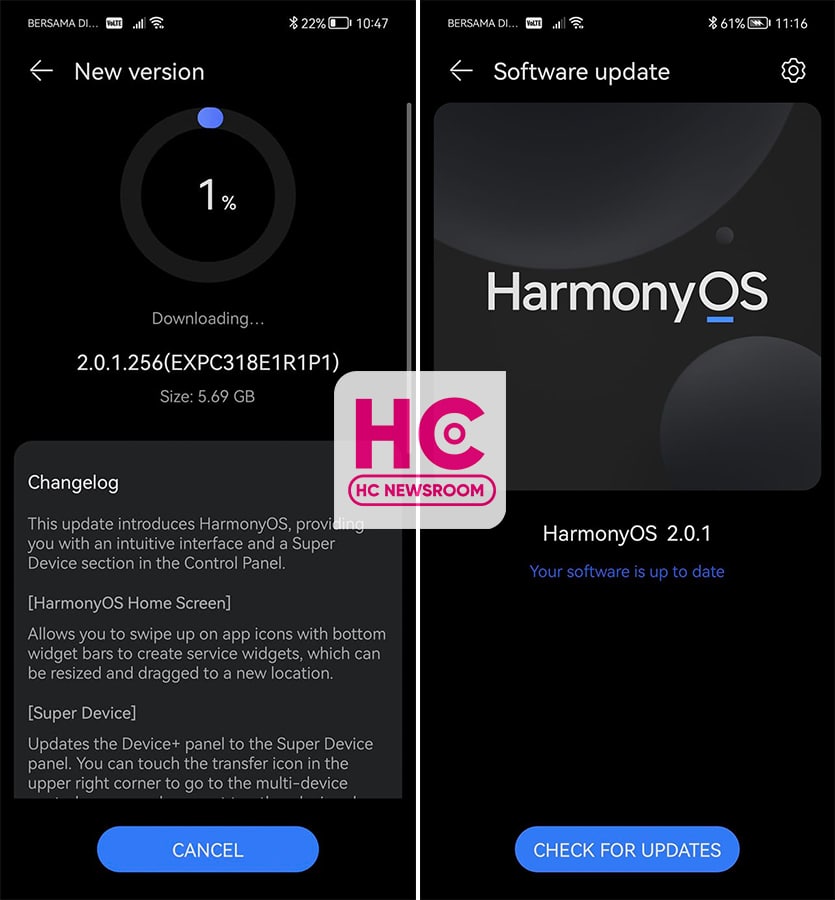 全球华为手机 HarmonyOS EMUI