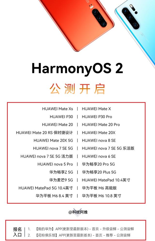 鸿蒙OS公测名单更新，支持众多机型升级，报名方法你知道吗？-鸿蒙开发者社区